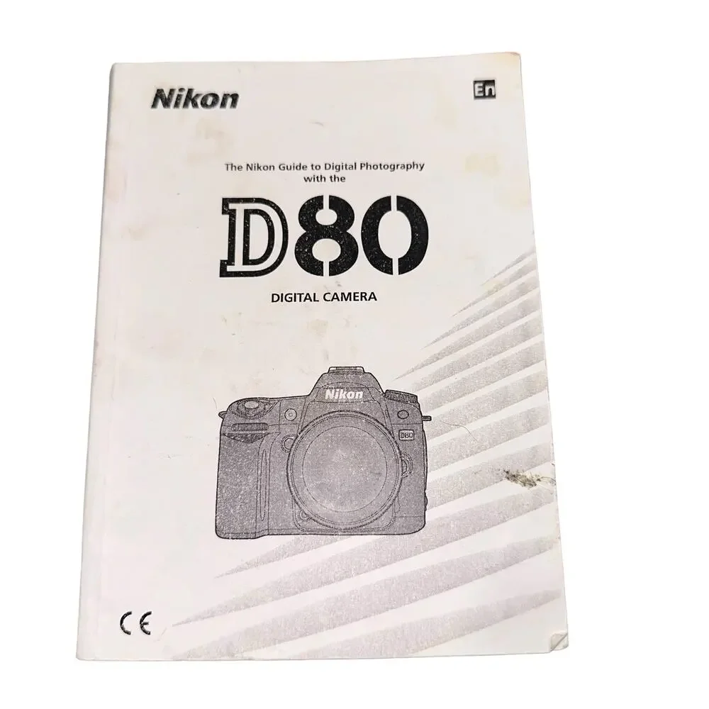 Nikon D80 DSLR Camera Bundle 2 Lenses‎ Charger Manual